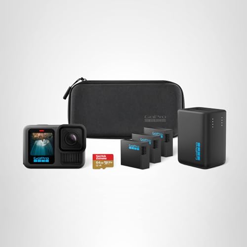 GoPro HERO13 Black - Waterproof Action Camera with 5.3K60 Video, 27MP Photo + Compatability with HB-Series Lenses