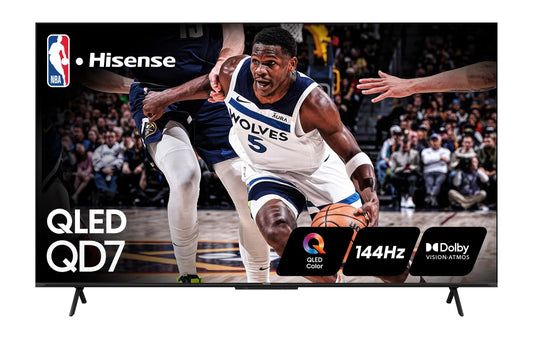Hisense 100-Inch Class QD7 Series QLED 4K UHD Google Smart TV (100QD7N, 2024 Model) - QLED, Native 144Hz, Motion Rate 240, Direct Full Array, Game Mode Pro, Alexa Compatibility