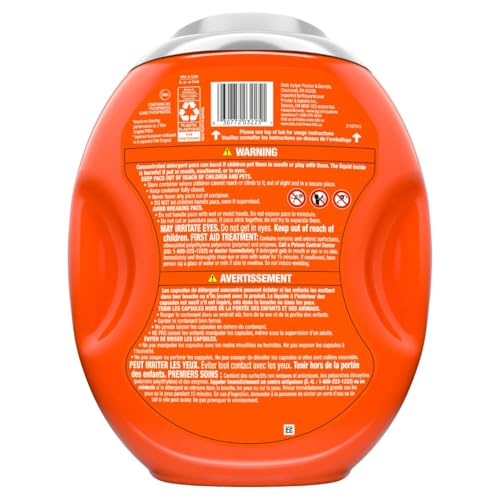 Tide Ultra OXI Power PODS with Odor Eliminators Laundry Detergent Pacs, HE Compatible, Works on Visible and Invisible Dirt, 45 Count Pacs
