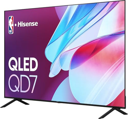 Hisense 100-Inch Class QD7 Series QLED 4K UHD Google Smart TV (100QD7N, 2024 Model) - QLED, Native 144Hz, Motion Rate 240, Direct Full Array, Game Mode Pro, Alexa Compatibility