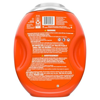 Tide Ultra OXI Power PODS with Odor Eliminators Laundry Detergent Pacs, HE Compatible, Works on Visible and Invisible Dirt, 45 Count Pacs