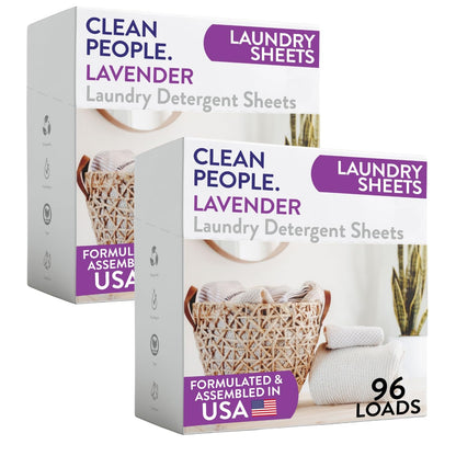 The Clean People Laundry Detergent Sheets - Laundry Soap - Ultra Concentrated, Recyclable Packaging, Stain Fighting - Fresh Scent, 32 Pack