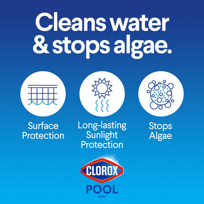 Clorox Pool&Spa XTRABLUE 3” Chlorinating Tablets, Individually Wrapped, Kills Bacteria & Stops Algae (5 LB)