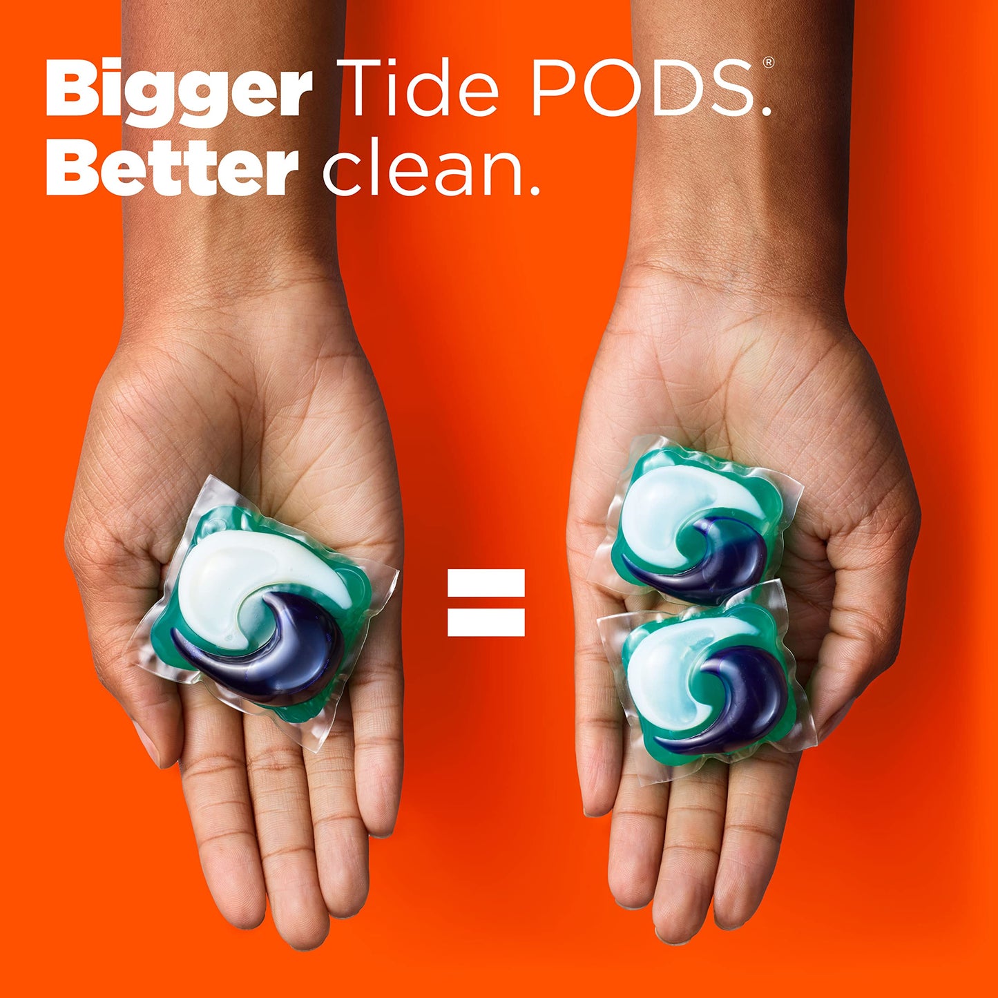 Tide Ultra OXI Power PODS with Odor Eliminators Laundry Detergent Pacs, HE Compatible, Works on Visible and Invisible Dirt, 45 Count Pacs